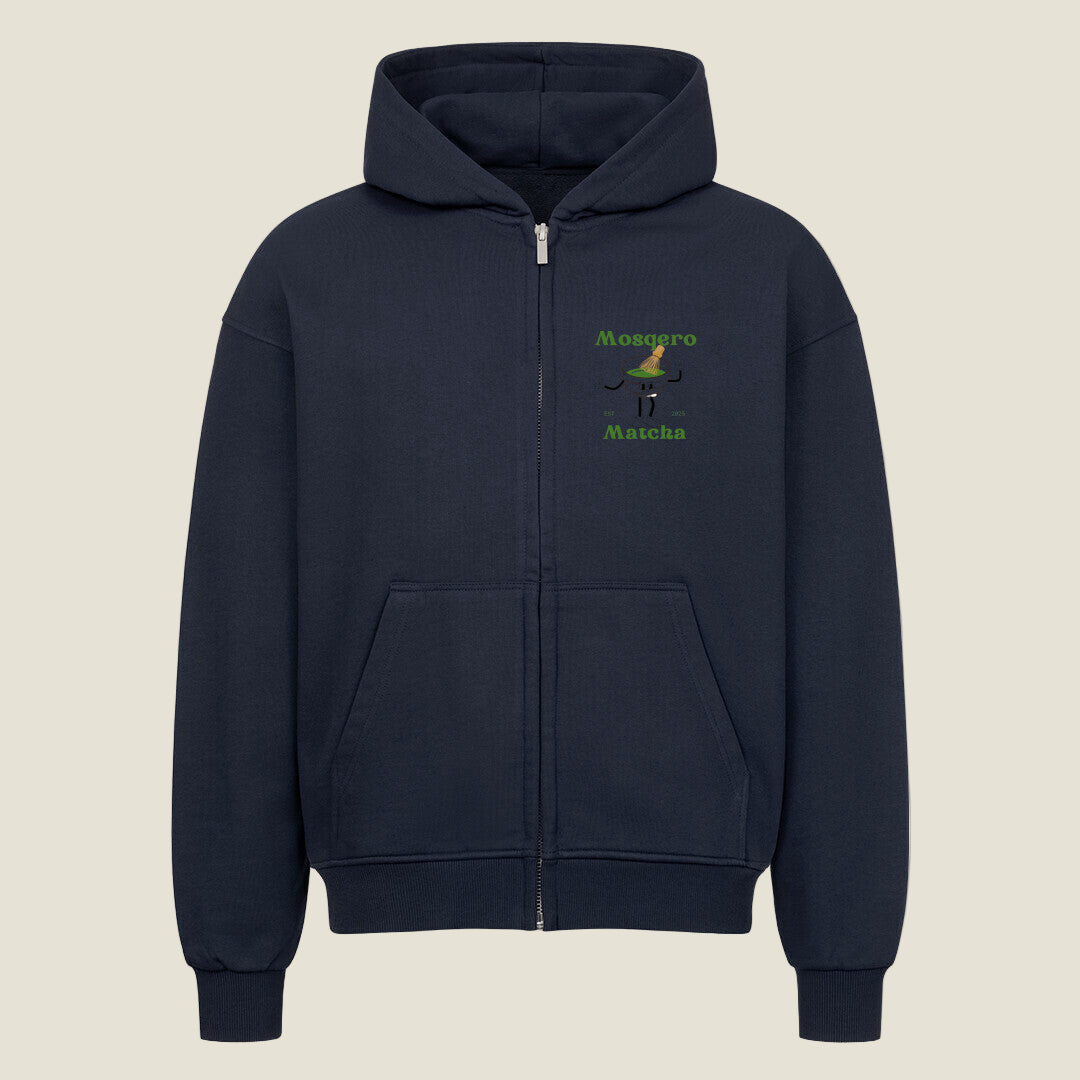 Mosqero Matcha Oversized Zipper Hoodie