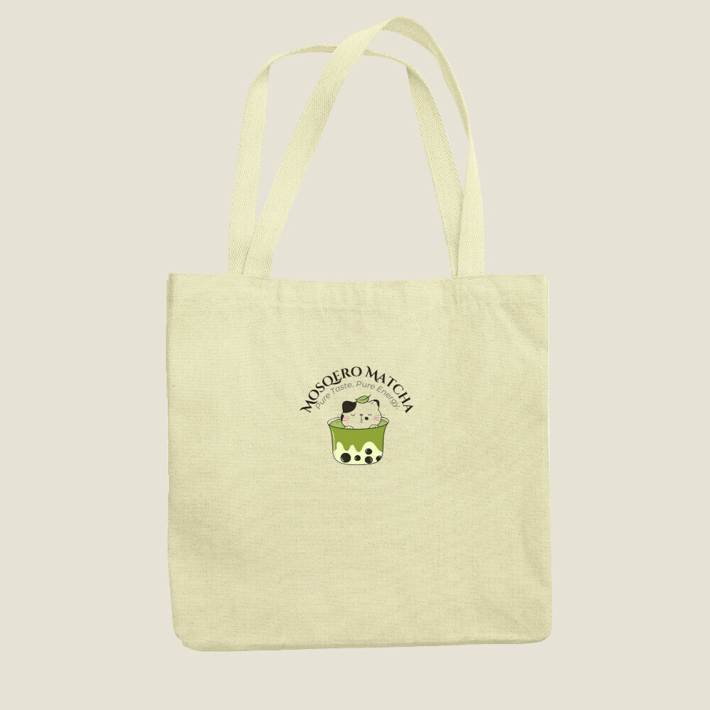 Mosqero Matcha Meow Tote Bag
